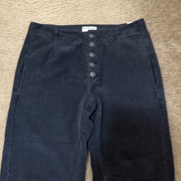 NWT Free People Osaka Black Corduroy Pants. Size 30 - Picture 5 of 9